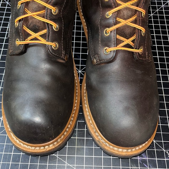 Carolina Boots Elm 8” Waterproof Logger Men’s size 11 D Brown Leather CA8821 - Picture 8 of 9